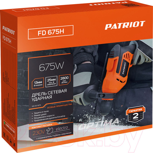 Изображение товара Дрель PATRIOT FD 675H