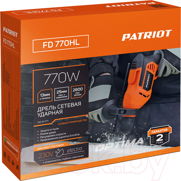 Изображение товара Дрель PATRIOT FD 770HL