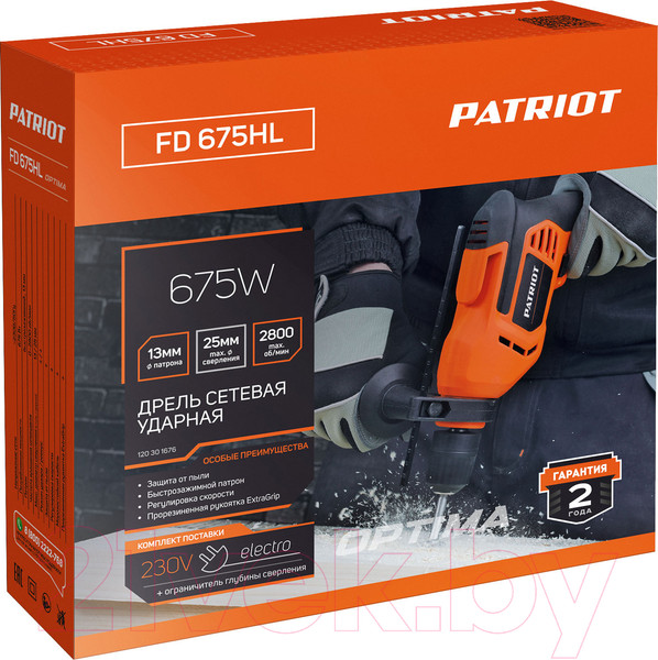Изображение товара Дрель PATRIOT FD 675HL