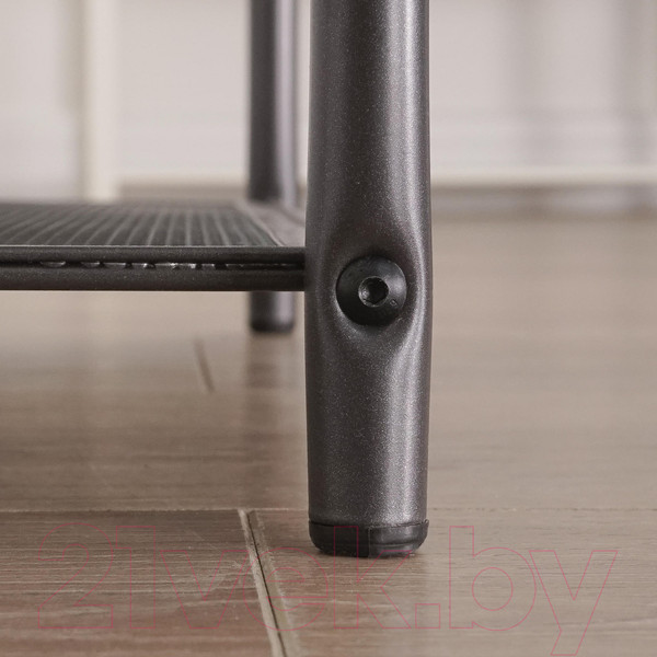 Изображение товара Полка для обуви ЗМИ Гранада 23 НБК с сиденьем / ПДОГ23СНБК (графит/ткань нубук)