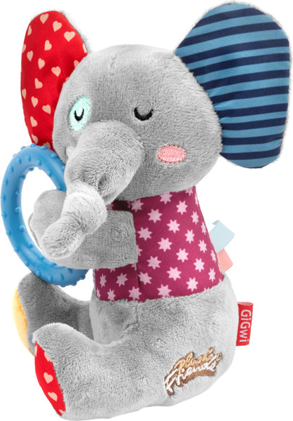 Изображение товара Игрушка для собак Gigwi Plush Friendz Слон с кольцом 85050