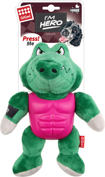Изображение товара Игрушка для собак Gigwi I'm Hero Крокодил 75453
