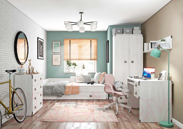 Изображение товара Кровать-тахта Black Red White Индиана JLOZ1S 90 (сосна каньйон)