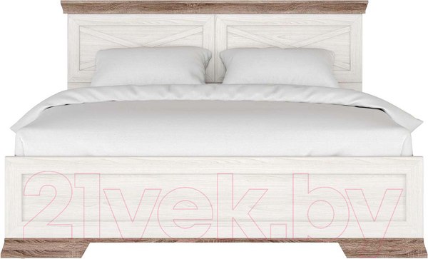 Изображение товара Двуспальная кровать Black Red White Marselle LOZ160x200 с подъемным механизмом (ясень снежный/дуб сонома темный)
