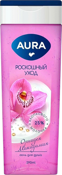 Изображение товара Гель для душа Aura Орхидея и Макадамия (390мл)