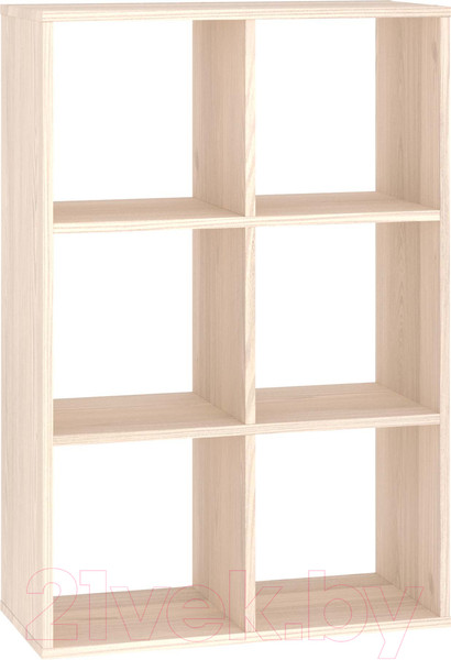 Изображение товара Стеллаж Seven Dreams 6 секций / brick-6 (дуб сонома)