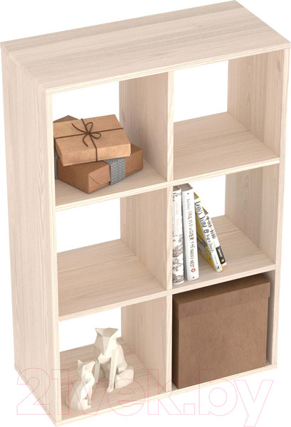 Изображение товара Стеллаж Seven Dreams 6 секций / brick-6 (дуб сонома)