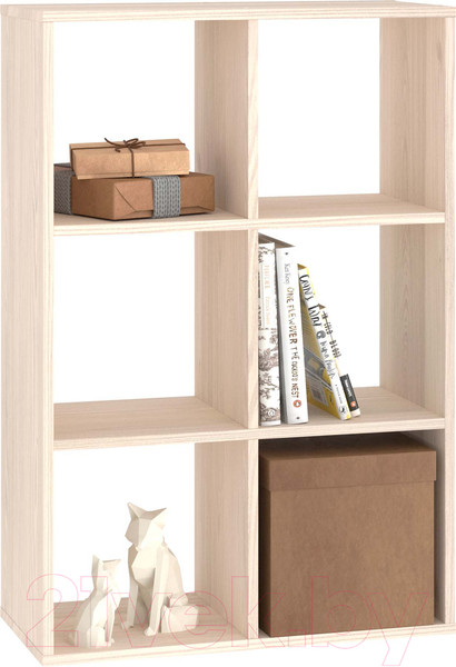 Изображение товара Стеллаж Seven Dreams 6 секций / brick-6 (дуб сонома)