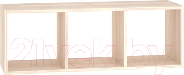 Изображение товара Стеллаж Seven Dreams 3 секции / brick-3 (дуб сонома)