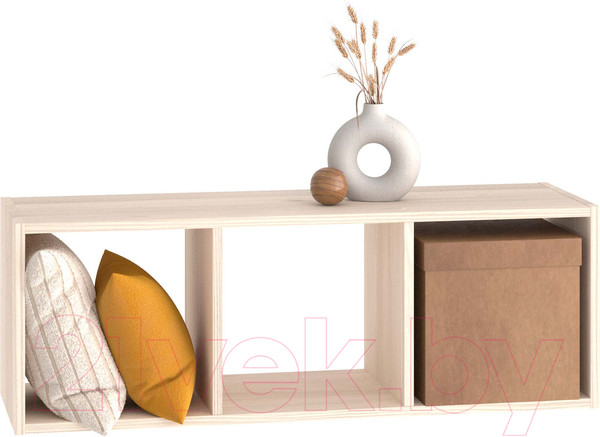 Изображение товара Стеллаж Seven Dreams 3 секции / brick-3 (дуб сонома)