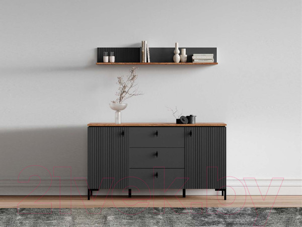 Изображение товара Полка Black Red White San Gimignano POL (антрацитовый/готика)