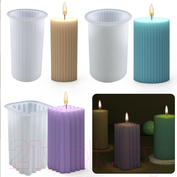 Изображение товара Молд для творчества ХоббиБум Свеча для воска (8.7x6.7)