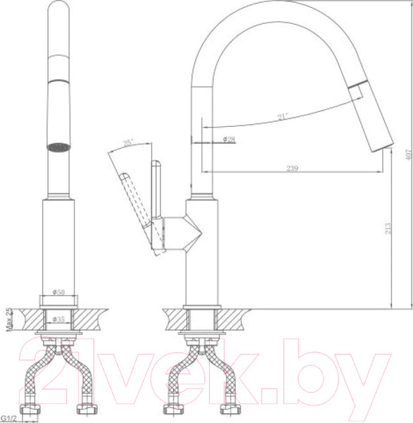 Изображение товара Смеситель A-Five A5-0625