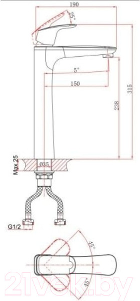 Изображение товара Смеситель A-Five A5-0320