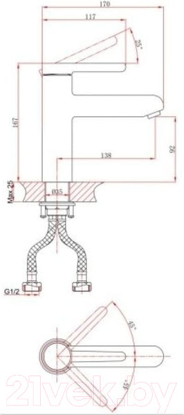 Изображение товара Смеситель A-Five A5-0821