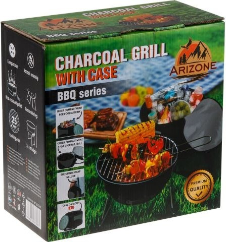 Изображение товара Угольный гриль Arizone BBQ 47-265241 (26.5x24см, в чехле)