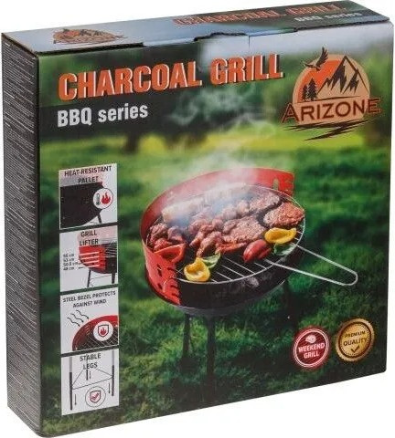 Изображение товара Угольный гриль Arizone BBQ 47-353556 (разборный, 35x35x56см)