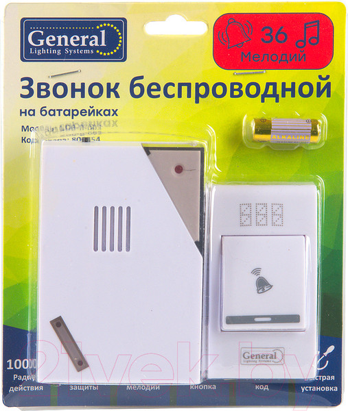 Изображение товара Электрический звонок General Lighting GDB-B-003 / 800654