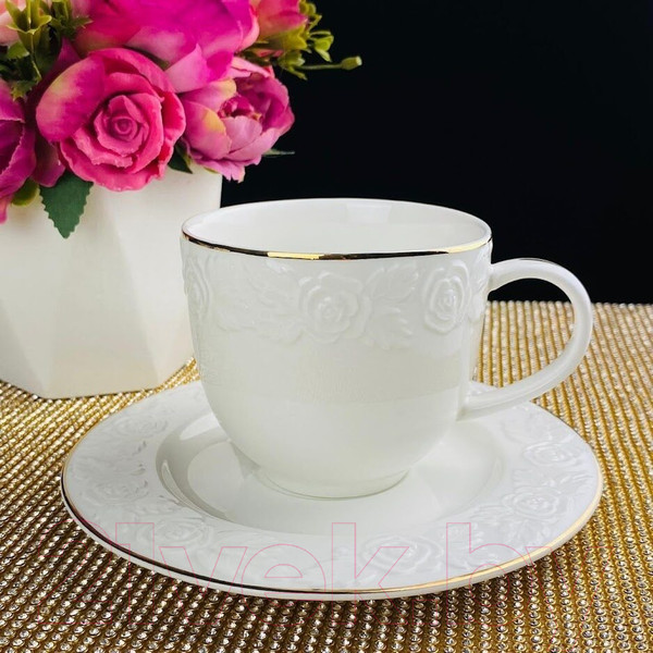 Изображение товара Набор для чая/кофе Lenardi Белая Роза 109-149