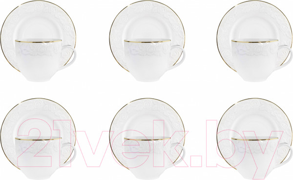 Изображение товара Набор для чая/кофе Lenardi Белая Роза 109-149