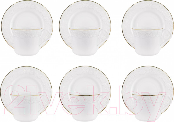 Изображение товара Набор для чая/кофе Lenardi Белая Роза / 109-150