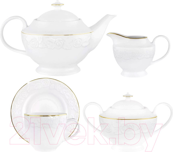 Изображение товара Чайный набор Lenardi Белая Роза 109-183