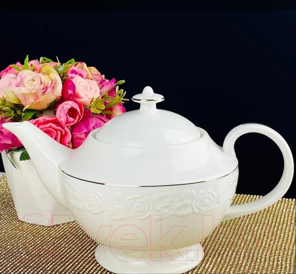 Изображение товара Заварочный чайник Lenardi Белая Роза 109-184