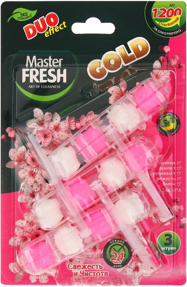 Изображение товара Чистящее средство для унитаза Master Fresh Сакура 5в1 (3шт)