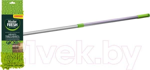 Изображение товара Швабра-моп Master Fresh Микрофибра супервпитывающая с телескоп. ручкой длинный ворс (1шт)