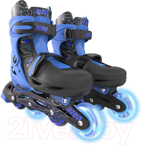 Изображение товара Роликовые коньки Yvolution Neon Combo Skates / NT09B4 (р.29-32, синий)