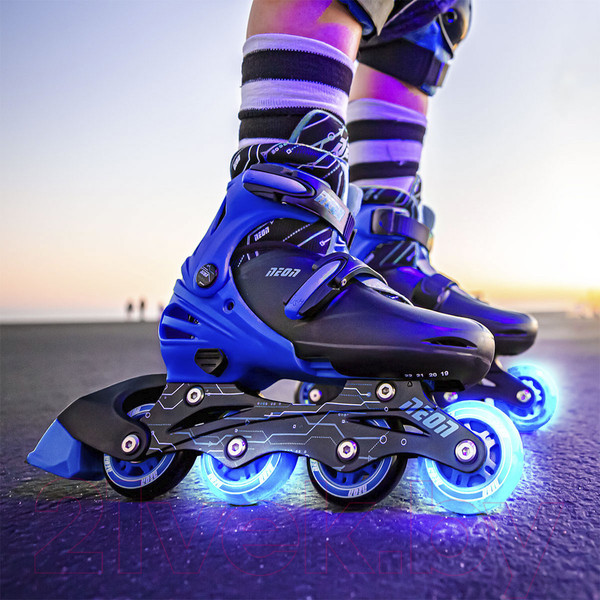 Изображение товара Роликовые коньки Yvolution Neon Combo Skates / NT09B4 (р.29-32, синий)