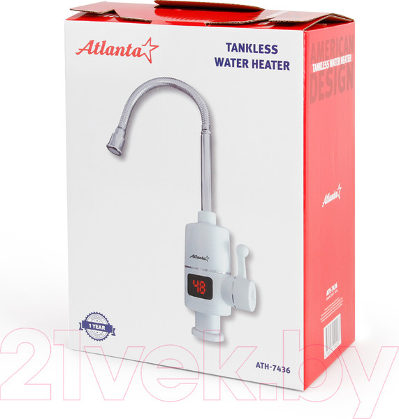 Изображение товара Проточный водонагреватель Atlanta ATH-7436 (белый)