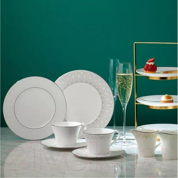 Изображение товара Тарелка столовая обеденная Narumi Аврора жемчуг NAR-51677-5462