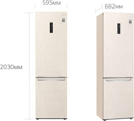 Изображение товара Холодильник с морозильником LG GC-B509SESM