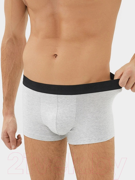 Изображение товара Комплект мужских трусов Mark Formelle 411124-3 (р.90-100, серый меланж 4306-А/темно-синий/черный)