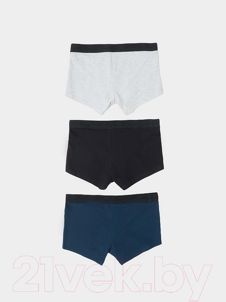Изображение товара Комплект мужских трусов Mark Formelle 411124-3 (р.98-108, серый меланж 4306-А/темно-синий/черный)