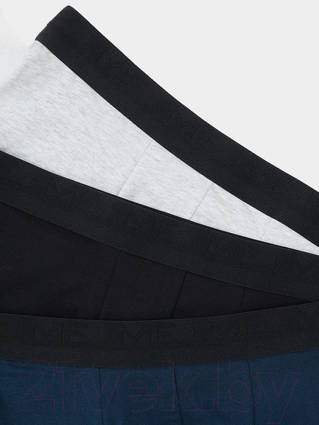 Изображение товара Комплект мужских трусов Mark Formelle 411124-3 (р.98-108, серый меланж 4306-А/темно-синий/черный)