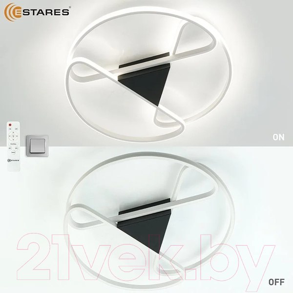 Изображение товара Люстра Estares Callista 80W R-RC-500x75-WHITE/WHITE-220-IP20