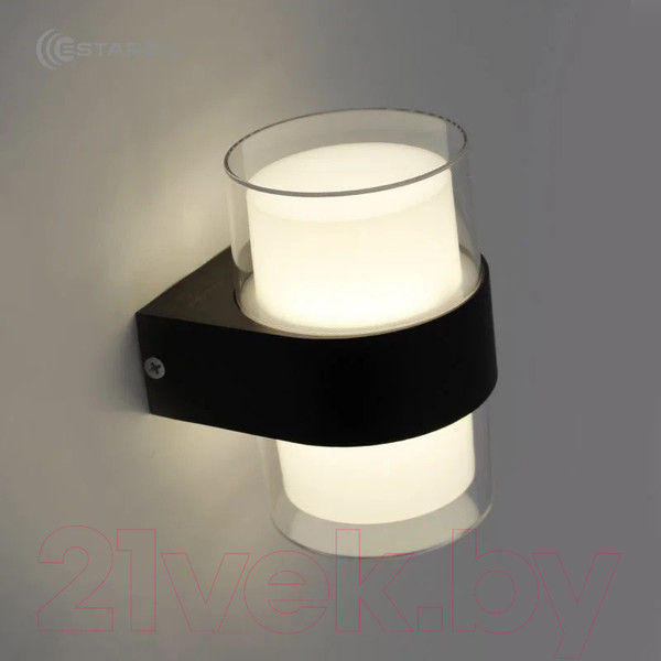 Изображение товара Бра уличное Estares Valo 9W R-4000K-100x110x133-BLACK/CLEAR-220-IP54