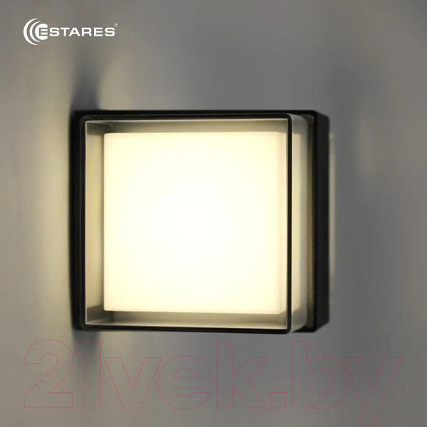 Изображение товара Бра уличное Estares Valo 9W S-4000K-100x110x133-BLACK/CLEAR-220-IP54