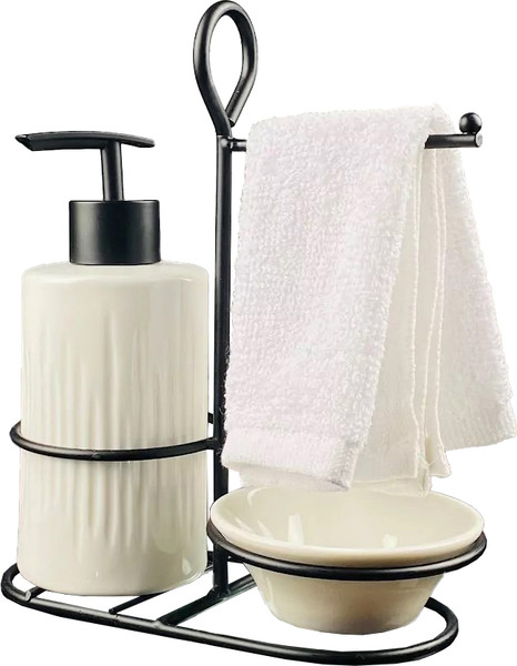 Изображение товара Дозатор моющего средства с подставкой для губки Lenardi 146-017