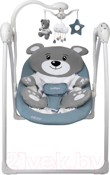 Изображение товара Качели для новорожденных INDIGO Teddy (синий)