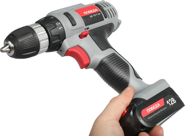 Изображение товара Аккумуляторная дрель-шуруповерт Победа ДА-12/1Ли