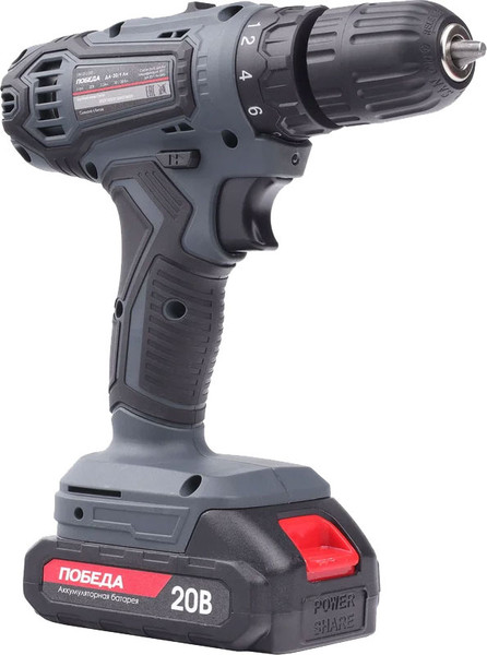Изображение товара Аккумуляторная дрель-шуруповерт Победа ДА-20/1