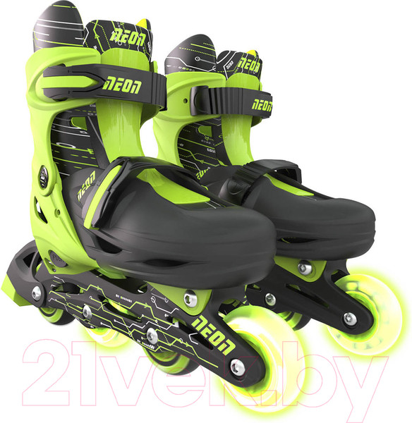 Изображение товара Роликовые коньки Yvolution Neon Combo Skates / NT09G4 (р.29-32, зеленый)