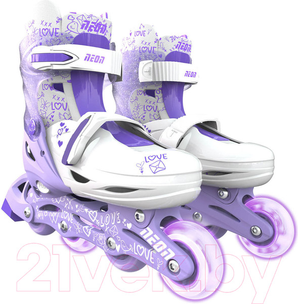 Изображение товара Роликовые коньки Yvolution Neon Combo Skates / NT09L4 (р.29-32, фиолетовый)