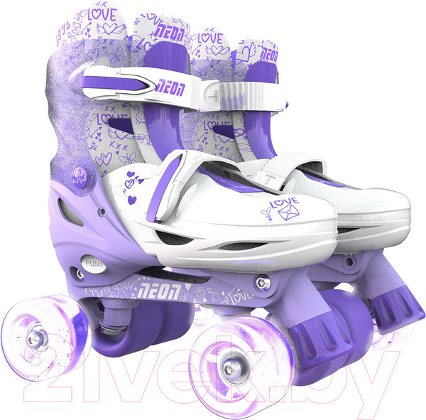 Изображение товара Роликовые коньки Yvolution Neon Combo Skates / NT09L4 (р.29-32, фиолетовый)
