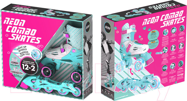 Изображение товара Роликовые коньки Yvolution Neon Combo Skates / NT09T4 (р.29-32, голубой)