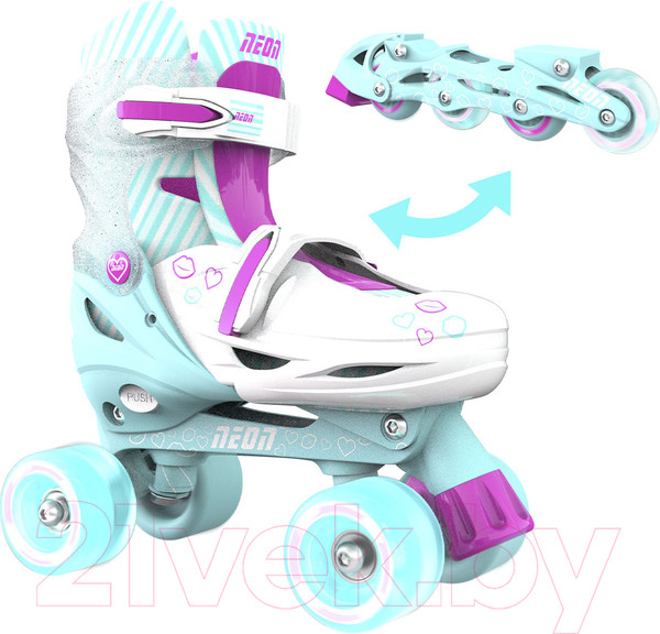 Изображение товара Роликовые коньки Yvolution Neon Combo Skates / NT09T4 (р.29-32, голубой)