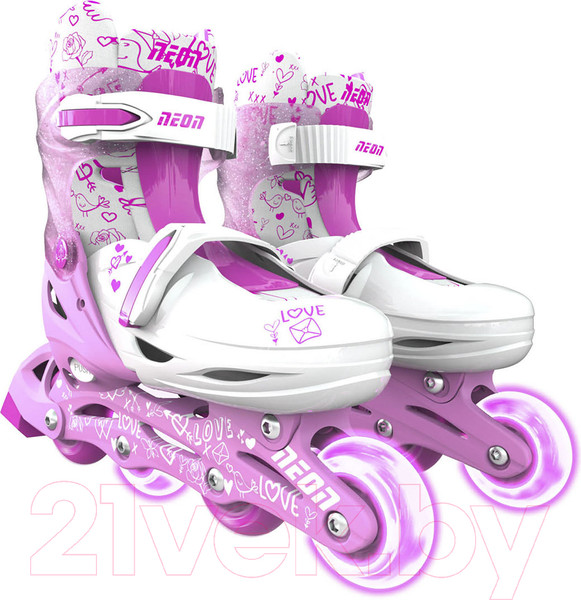 Изображение товара Роликовые коньки Yvolution Neon Combo Skates / NT10P4 (р.33-36, розовый)